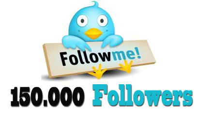 add dAmnquicK 150,000 or 150k Best Quality Permanent Twitter Followers 