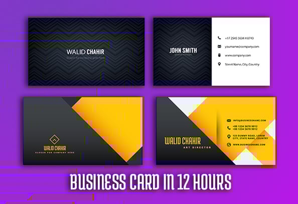 Business Card,Carte de visite In 12 Hours 