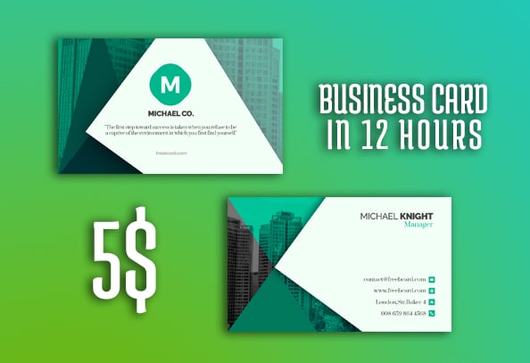 Business Card,Carte de visite In 12 Hours 