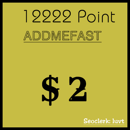 [ADDMEFAST] Charge your ADDMEFAST account with 13k points