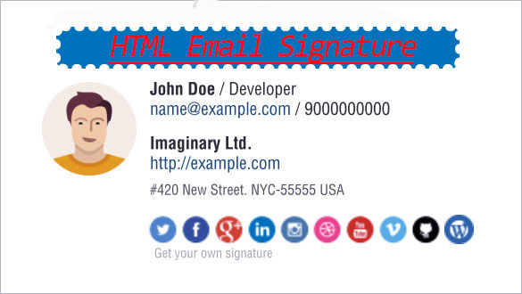 HTML Email Signature