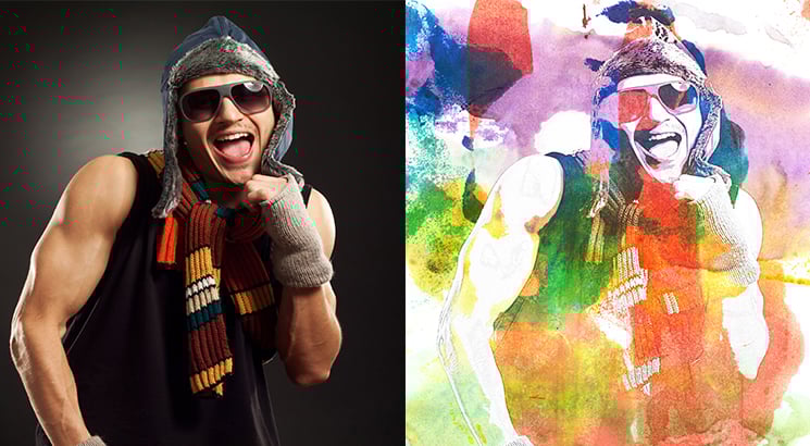 Transform your photos into watercolor effect.