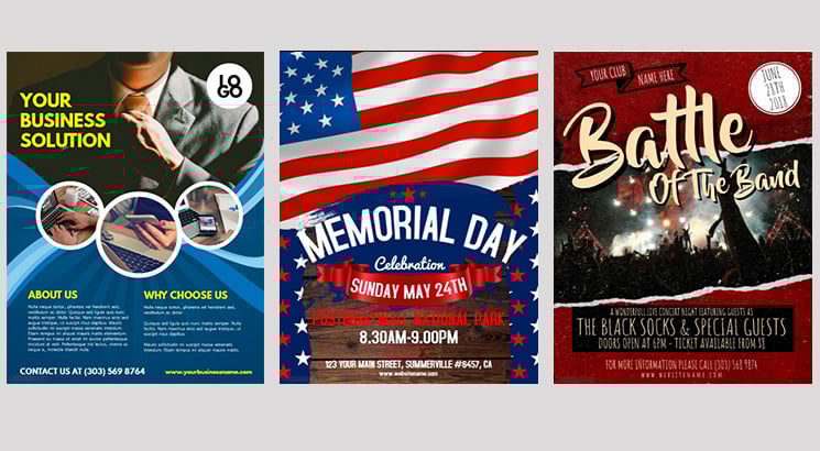 Design a single sided flyer