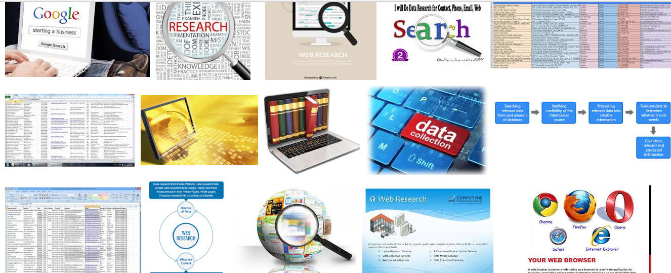 Large Number of Web Research