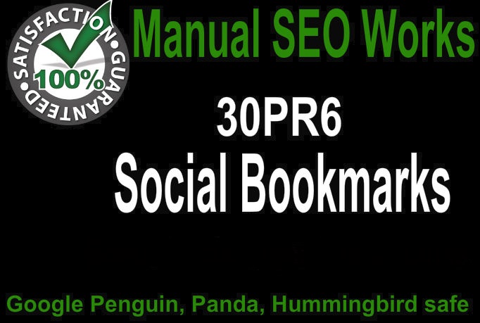 Instant manual bookmarking links from top 30 Social bookmarking sites