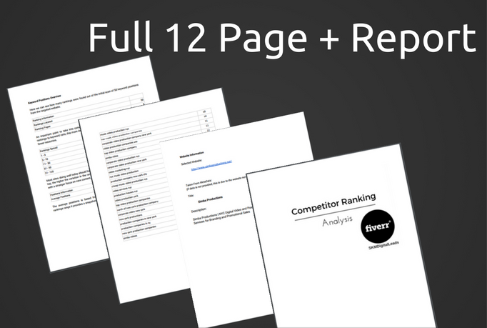 Provide Competitor Keyword RESEARCH, With Stunning Report