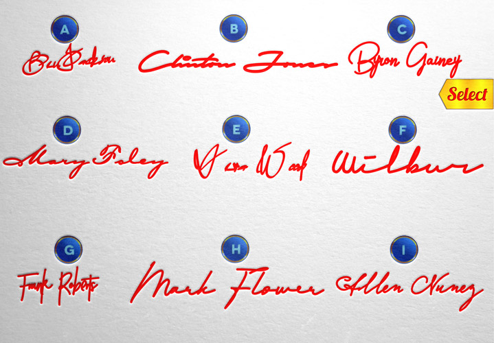 Design a beautiful digital signature for your name