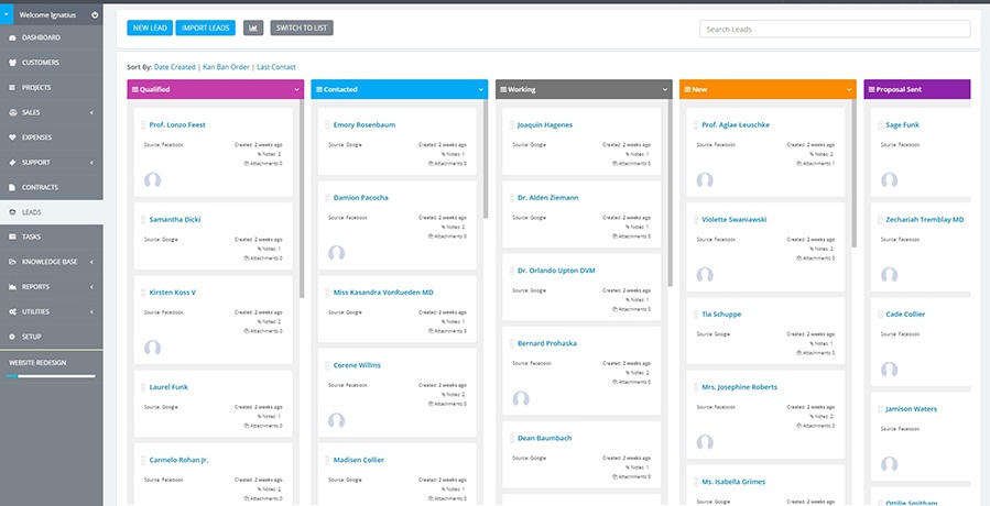 develop ADVANCE CRM for any kind of business