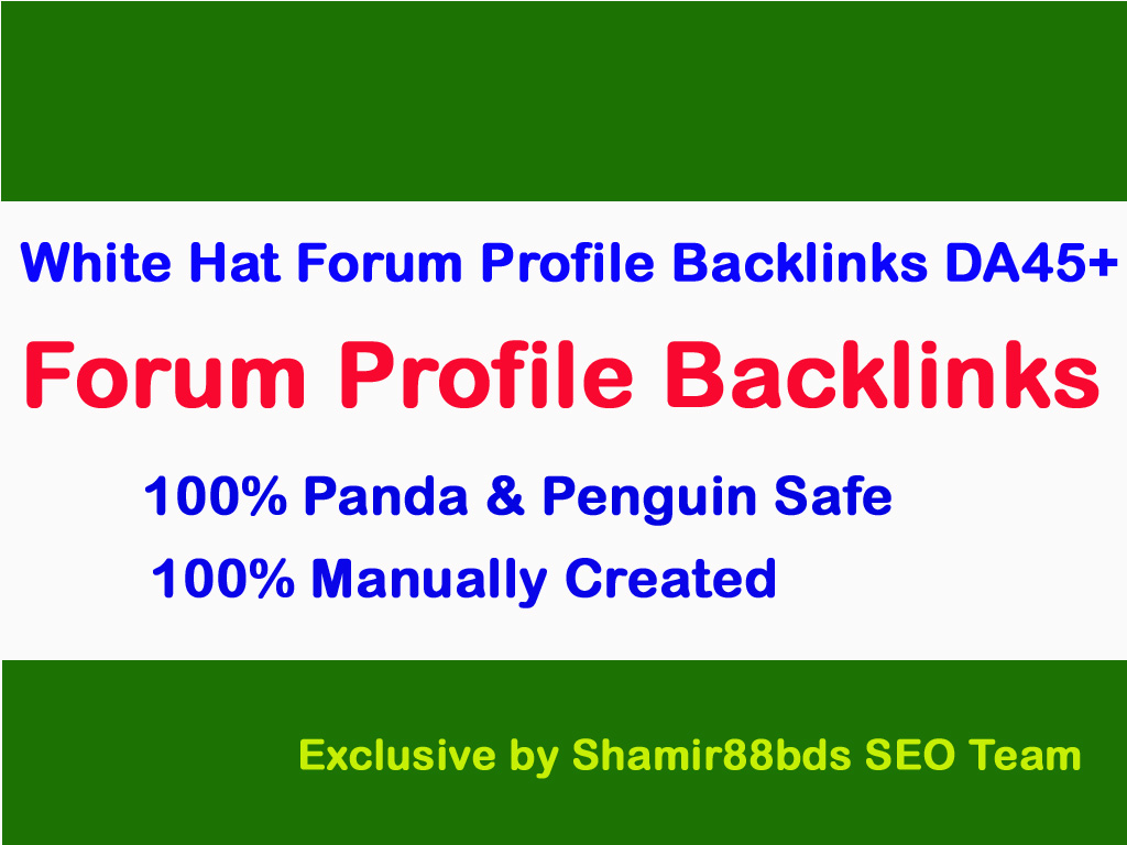 Dofollow 40 Forum Profile Links - Qty 3 - Buy 3 Get 1 Free