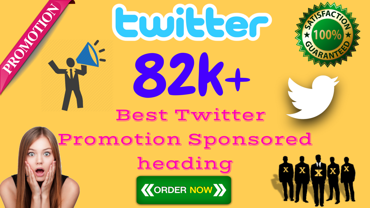 82K+ Best Promotion Sponsored Follow Likes Re-tweets 