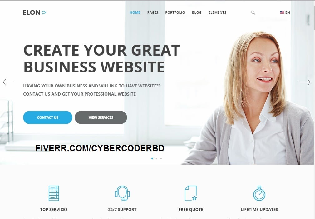 Create Business Or Company Corporate Website