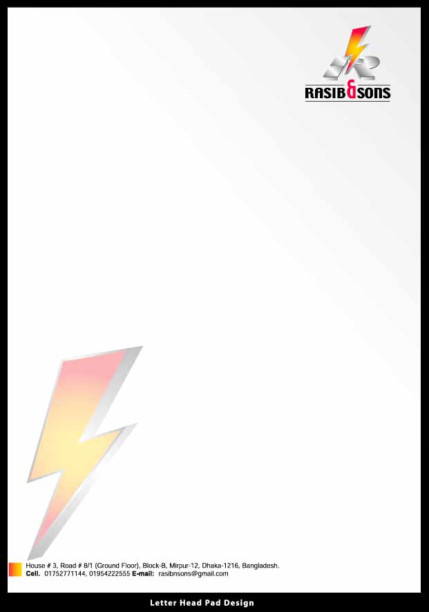 pad letterhead for pad $4 Business par pair PROVIDED Letterhead & card