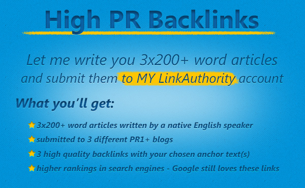 write 3 LinkAuthority articles with 200+ words and submit to my LA account
