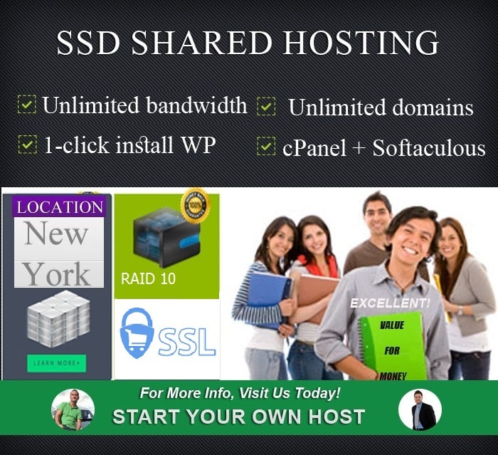 The US Fast Shared Hosting Server With Free Auto SSL 