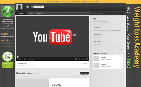  make a personalised YOUTUBE background for your business plus free Twitter Cover ..@