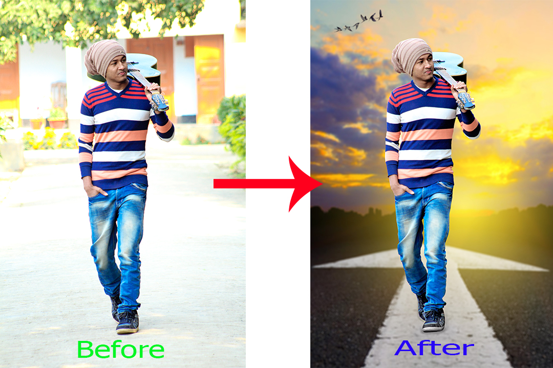 Stylish Movie Poster Photo Manipulation & Color Correction