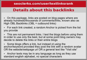 create 90 Links DOFOLLOW from High PAGERANK Domains, links made with scrapebox and guaranteed live