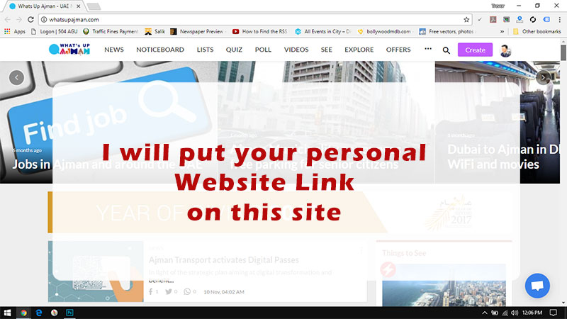 Add your site link to my website for 6 months