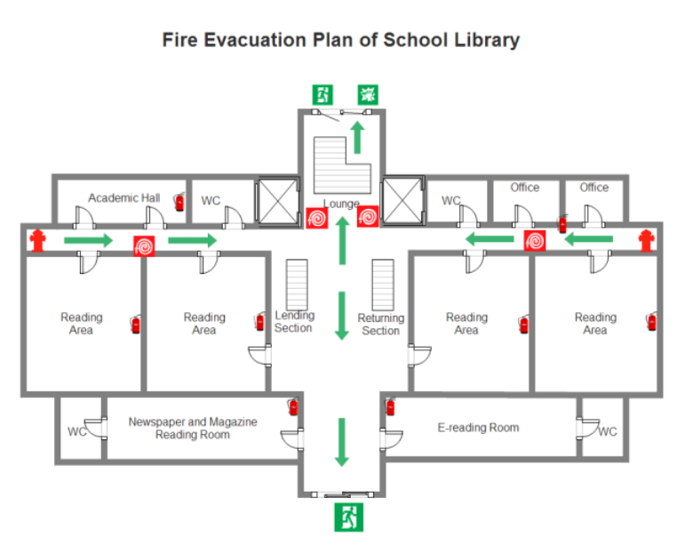 Evacuation Safety Floor Plan for 20 SEOClerks