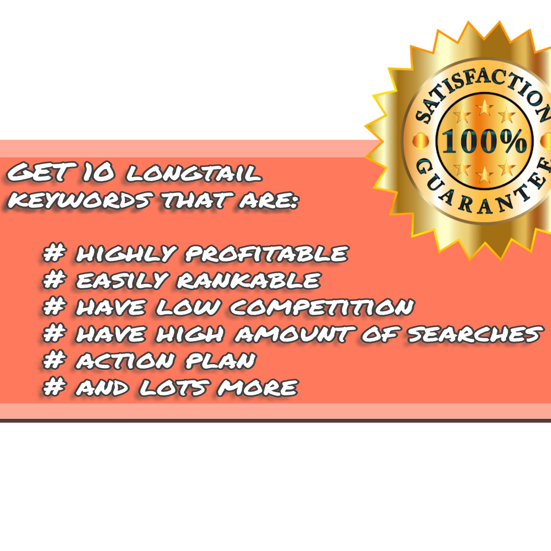 10+10 = 20 best highly profitable, easily rank-able long-tail keywords