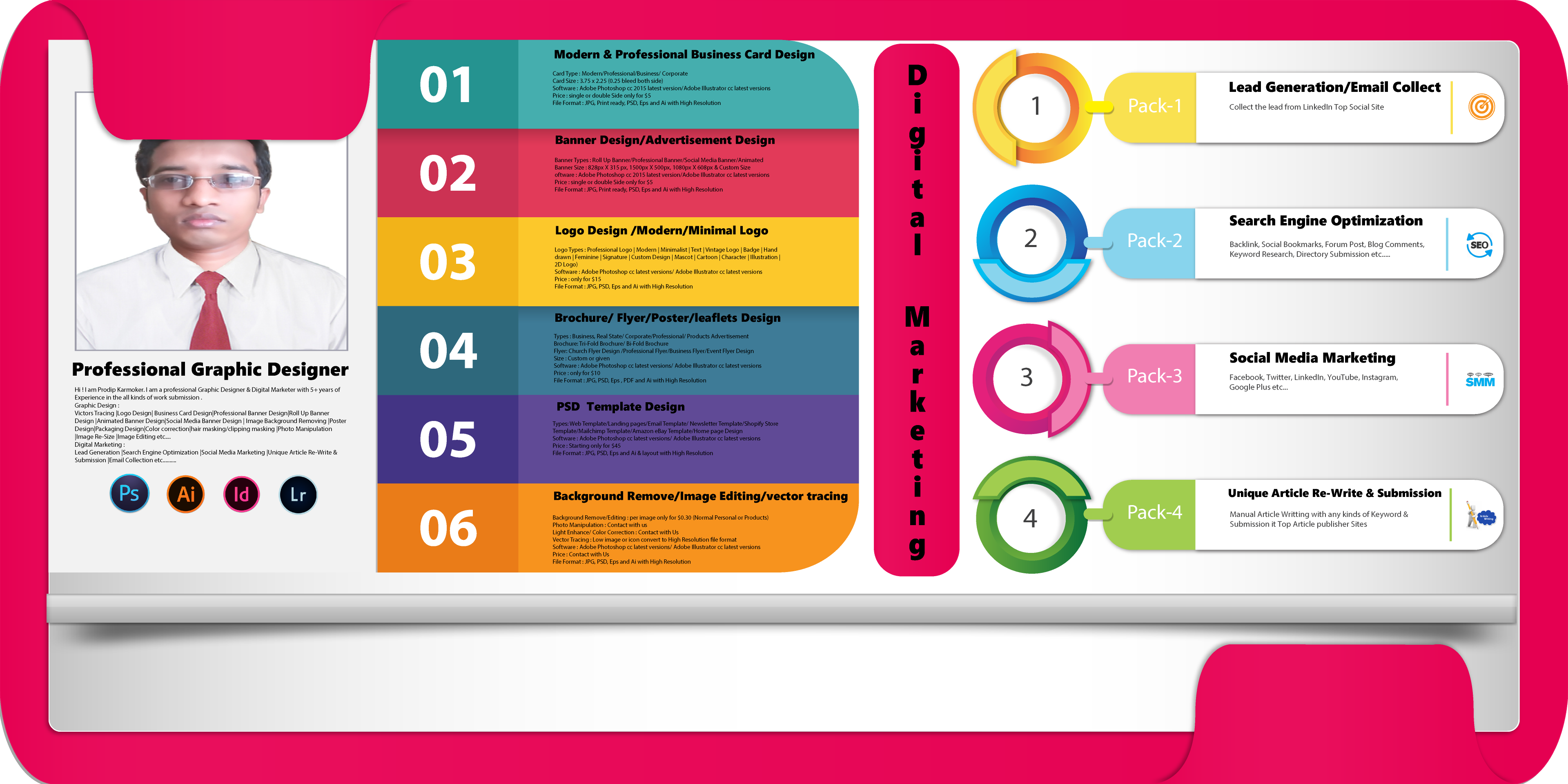 Design Amazing Social Media & Roll Up Banner