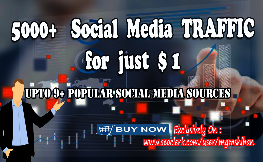 5000+ AdSense Safe Social Media TRAFFIC