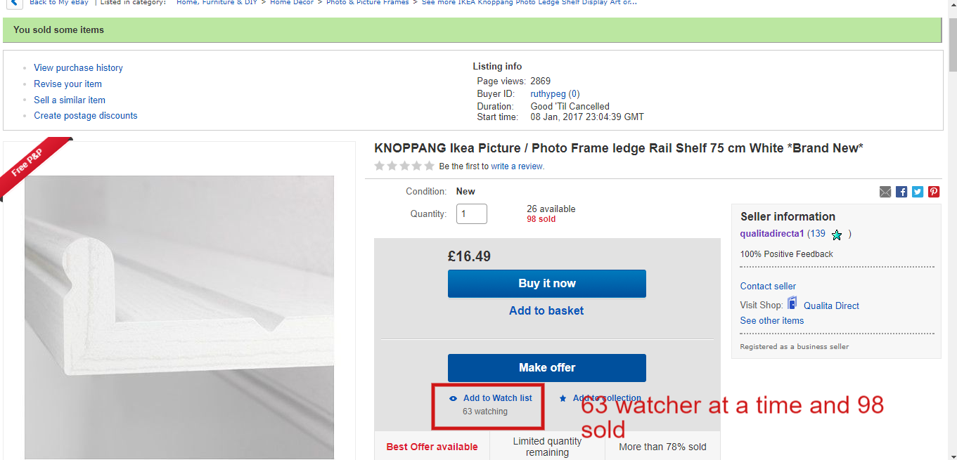 List your 10 product on eBay for $5