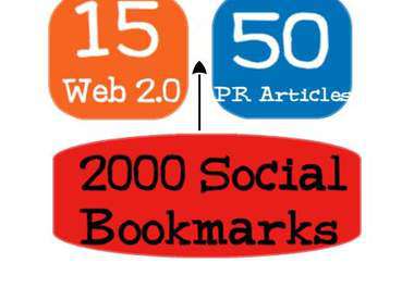 reate 75 PR3 to PR8 seo LlNKWHEEL and 2000 social bookmarking backlinks..!!!
