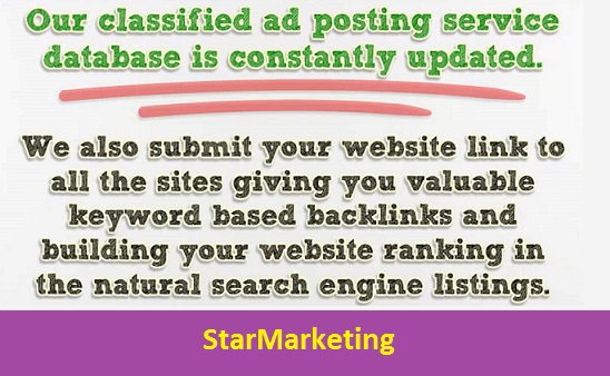 Manually Post in 20 High Ranked Classified Ads posting Websites