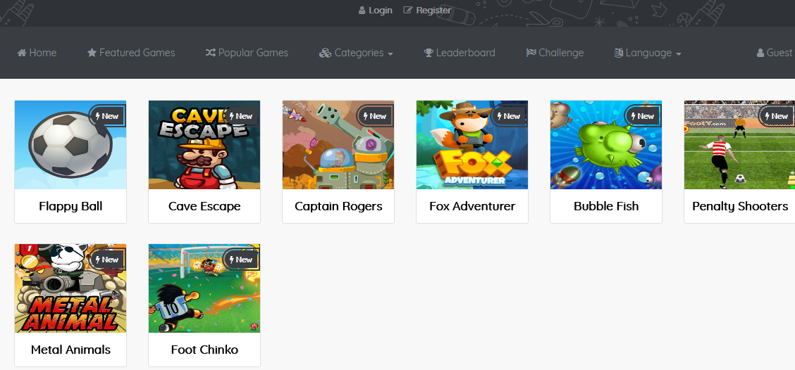 create online flash gaming site