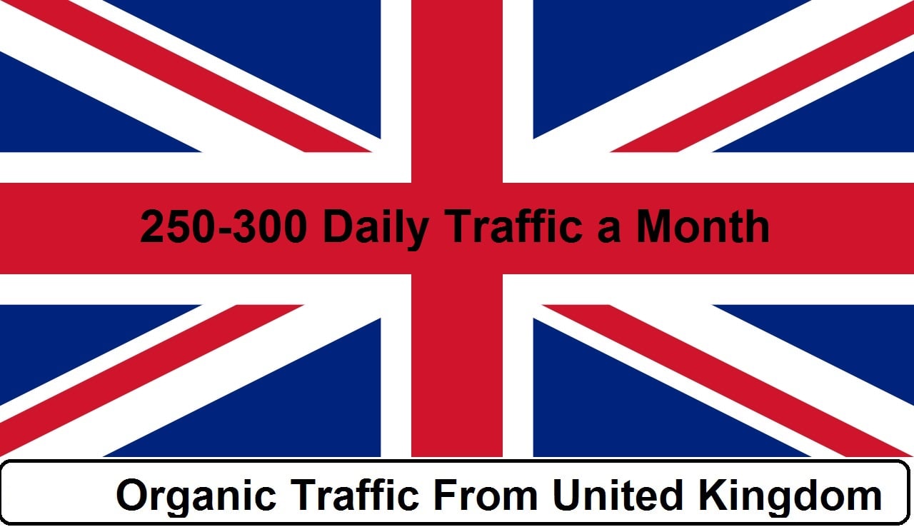 provide 150 to 250 daily UK traffic for one month