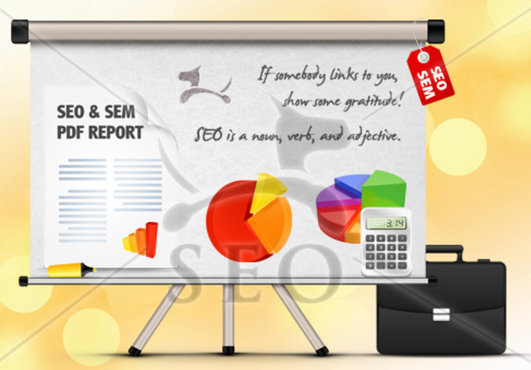 write a complete 30 page indepth SEO and sem report for your website...!!.