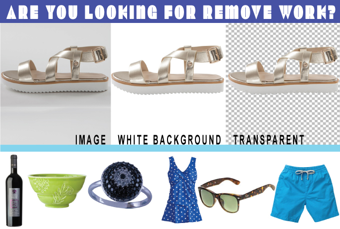 Remove Background Cut out Photos put Background White or Transparent