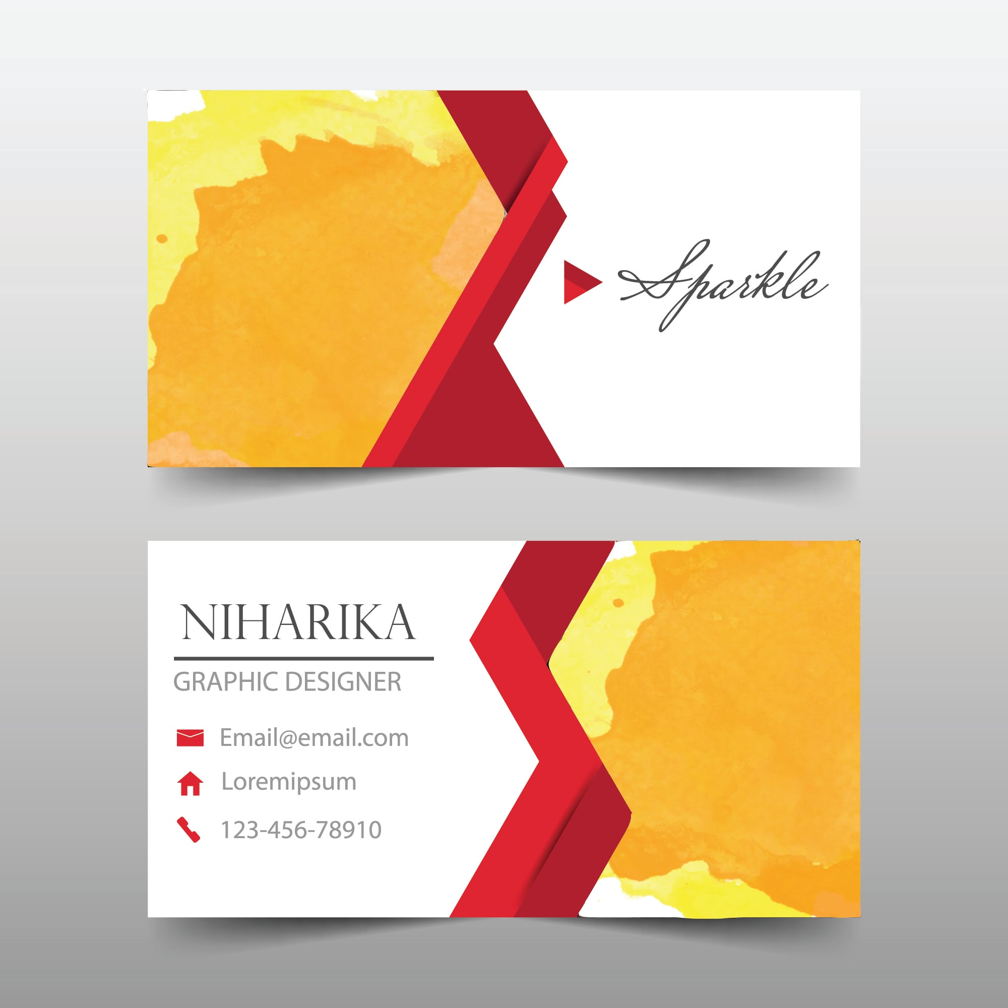 Design Business Card And Do 2 Realistic Mock Ups