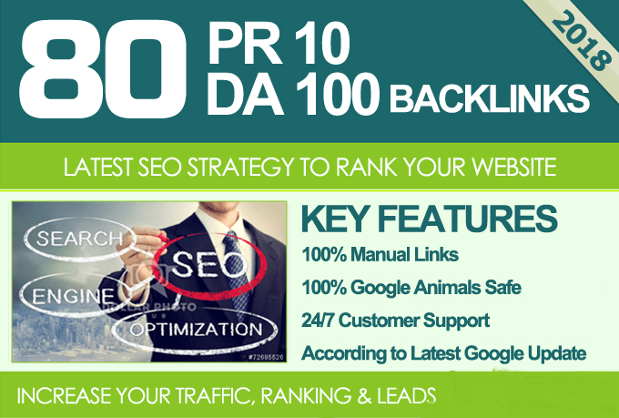 Do 80 Unique Pr10 SEO Backlinks On Da100 Sites