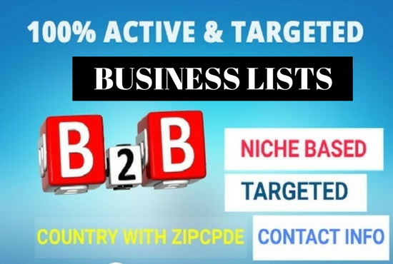 Providing highly targeted Local Business Lists For Prospecting