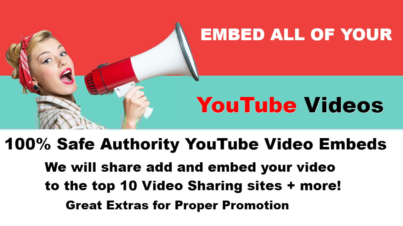 Embed Your YouTube Video to Top 10 Video Sharing Sites + More!