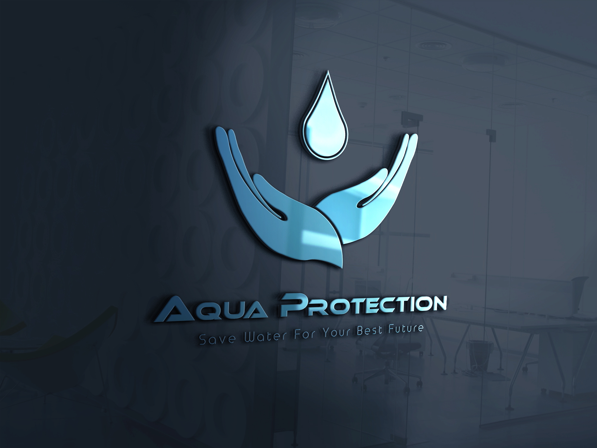 create best logo design for you with 3 D mock up