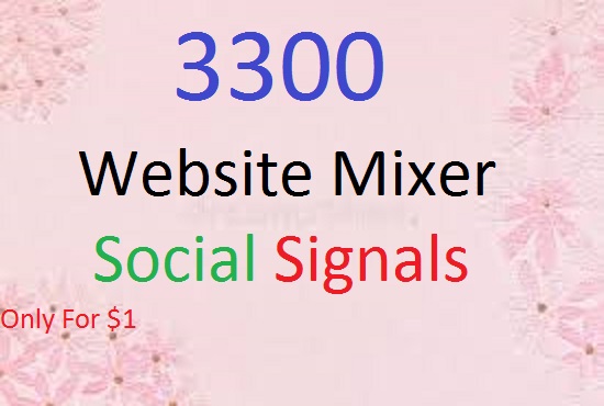 3500 Website Mixer Social Signals 