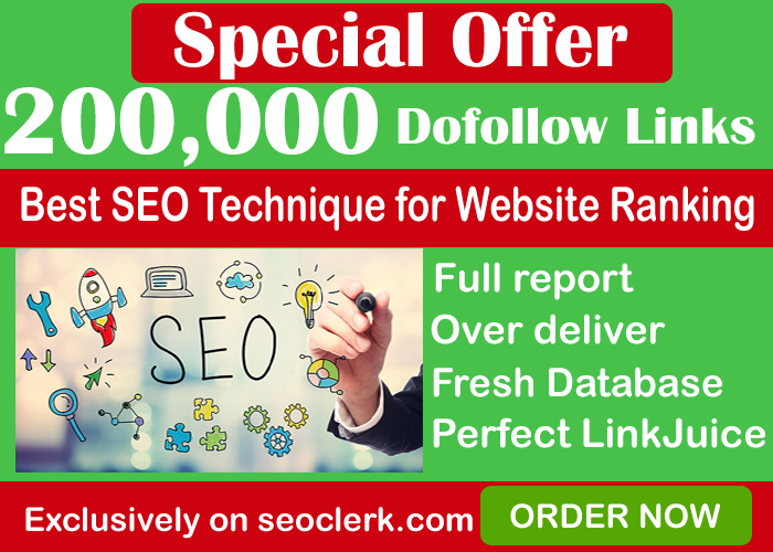 200,000 GSA SER Dofollow Backlinks