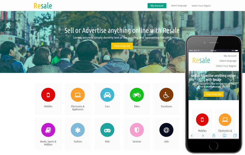 Olx Website Template Free - Colaboratory