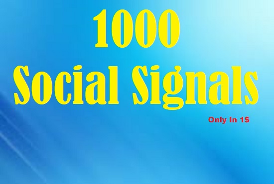 Viral Your Website Through 1000 Social Signals & Social Share