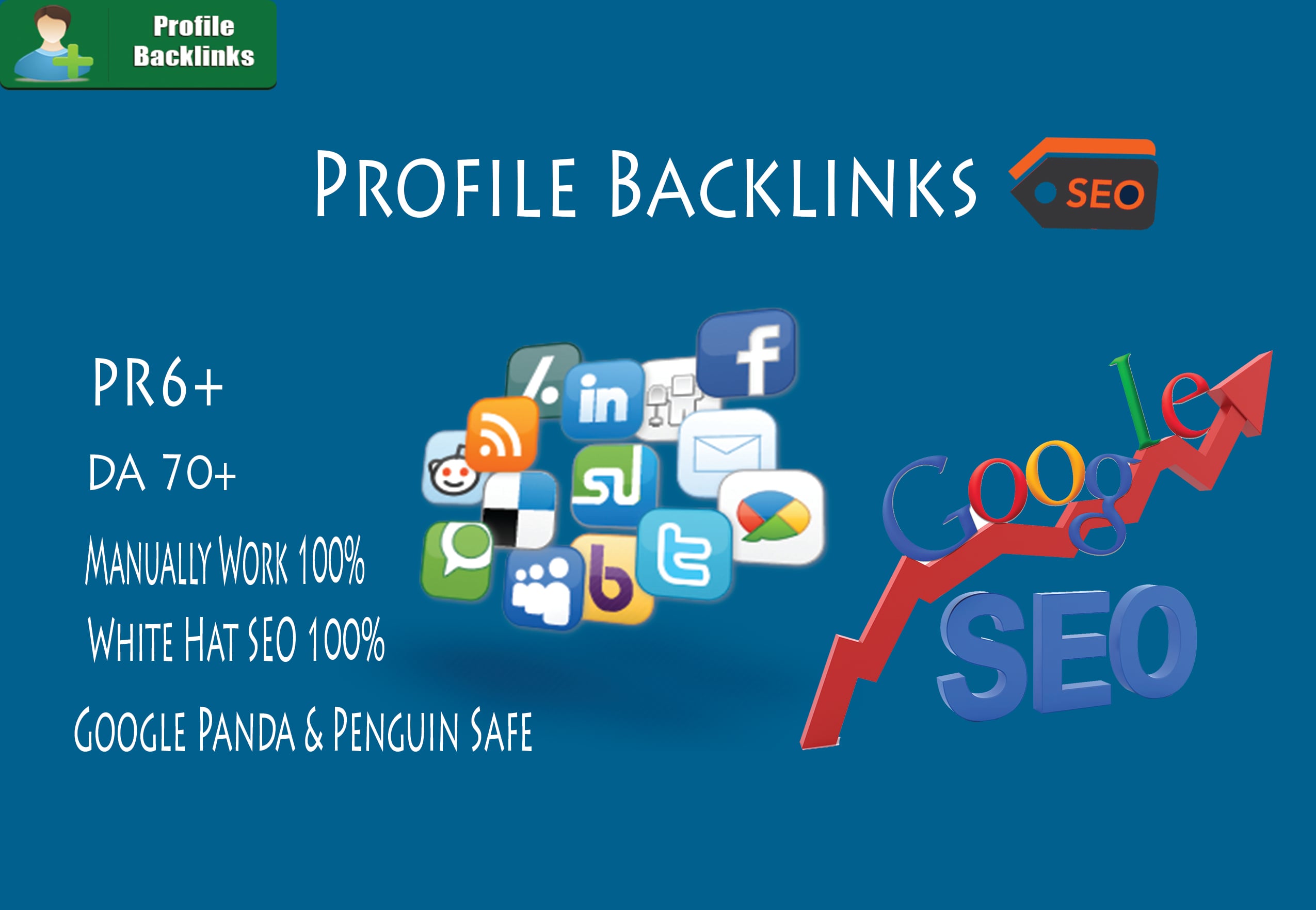 40 High Profile Creation Backlinks, Manual Link building for your website