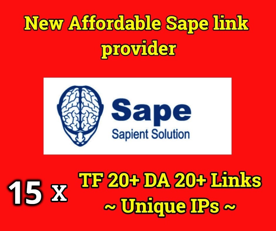 POWERFUL 15x TF 20+ DA 20+ ZERO Spam Sape Links