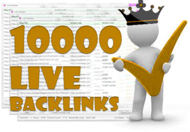 give you 10.000+ guaranteed BACKLINKS - fast delivery