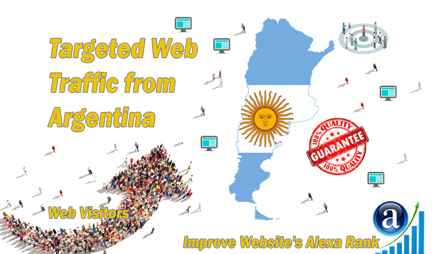 Argentine web visitors real targeted Organic web traf...