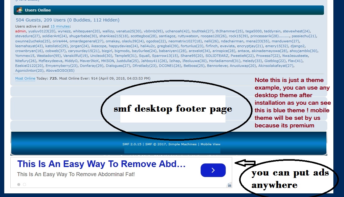 Design Seo Friendly SMF Forum Website  With Boards Categories Mobile Theme