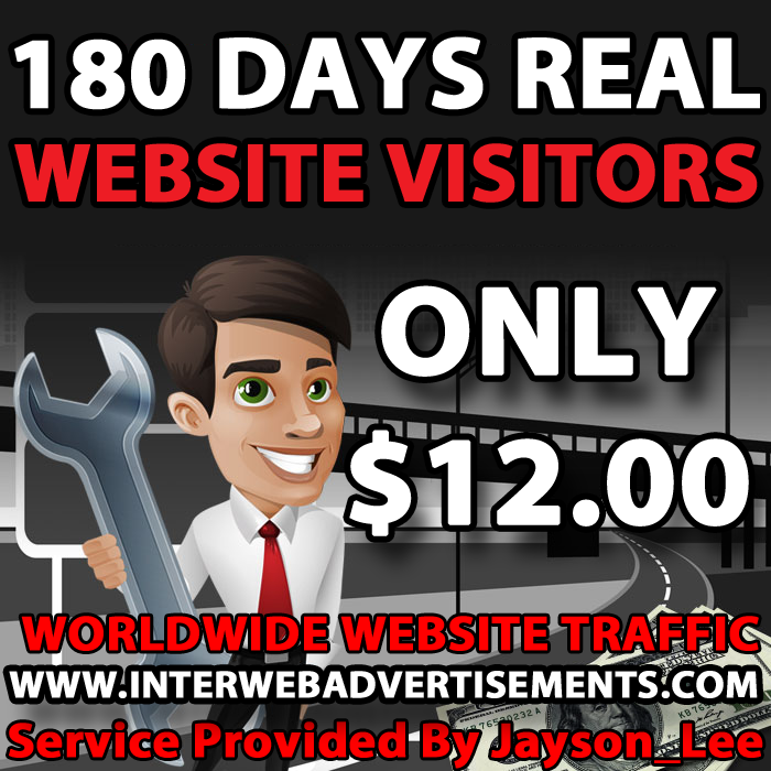 6 Months Web Traffic To Your Website, Blog or Affiliate Link