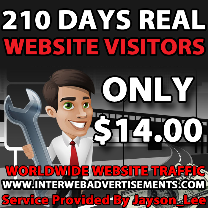 7 Months Web Traffic To Your Website, Blog or Affiliate Link