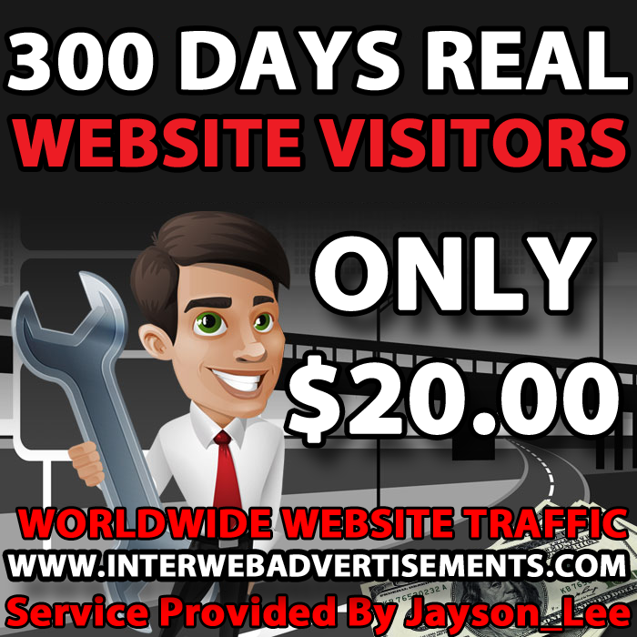 10 Months Web Traffic To Your Website, Blog or Affiliate Link